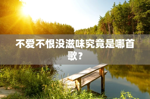不爱不恨没滋味究竟是哪首歌？