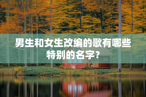 男生和女生改编的歌有哪些特别的名字？