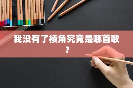 我没有了棱角究竟是哪首歌？