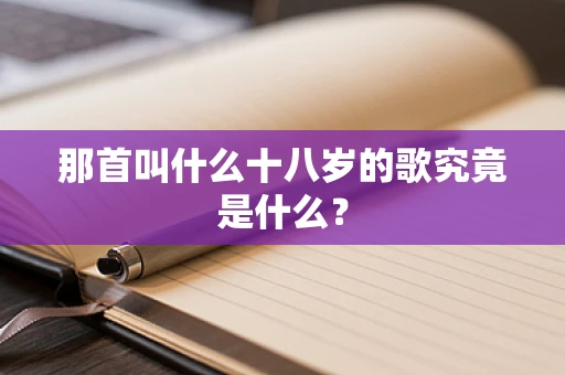 那首叫什么十八岁的歌究竟是什么？