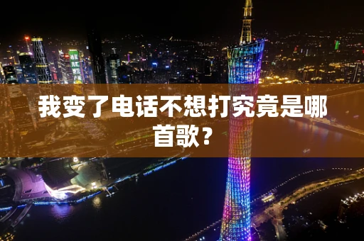 我变了电话不想打究竟是哪首歌？