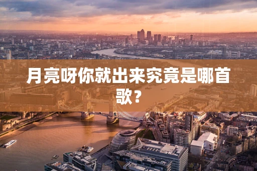 月亮呀你就出来究竟是哪首歌？