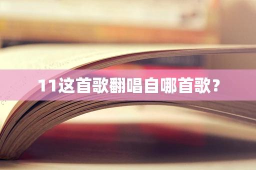 11这首歌翻唱自哪首歌？