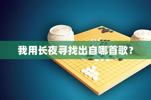 我用长夜寻找出自哪首歌？