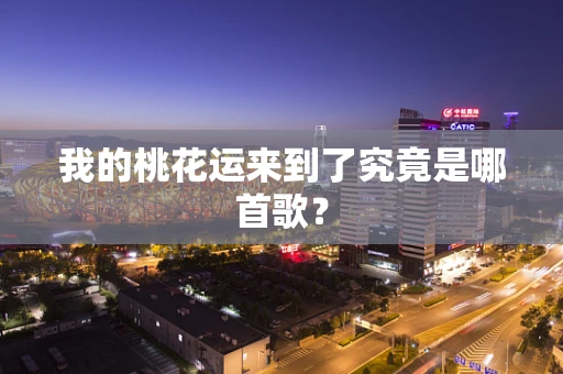 我的桃花运来到了究竟是哪首歌？