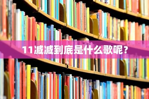 11减减到底是什么歌呢？