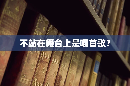 不站在舞台上是哪首歌？