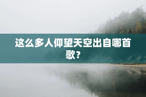 这么多人仰望天空出自哪首歌？