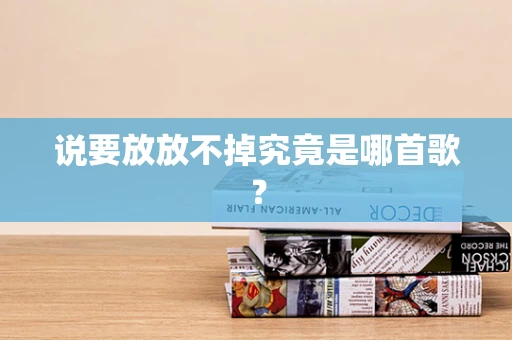 说要放放不掉究竟是哪首歌？