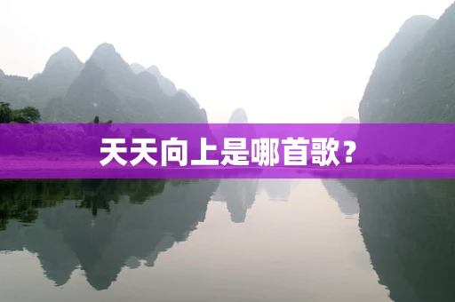 天天向上是哪首歌？