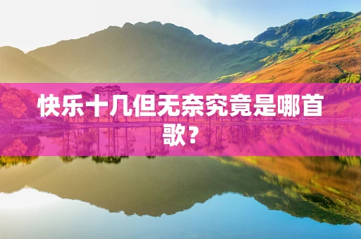 快乐十几但无奈究竟是哪首歌？