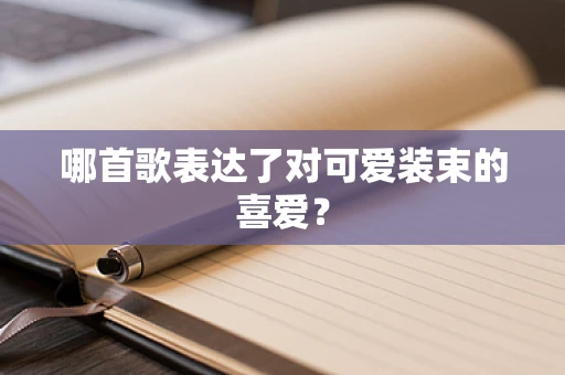 哪首歌表达了对可爱装束的喜爱？