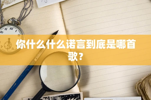 你什么什么诺言到底是哪首歌？