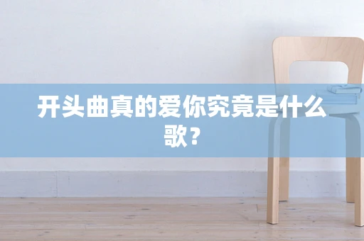 开头曲真的爱你究竟是什么歌？