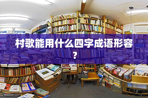 村歌能用什么四字成语形容？