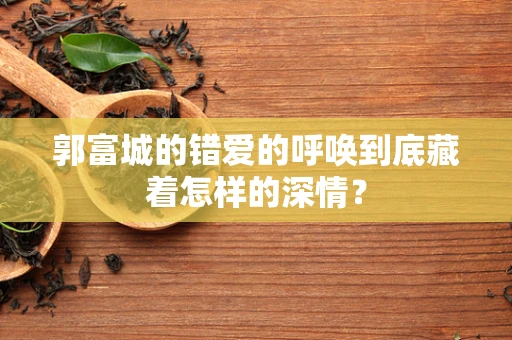 郭富城的错爱的呼唤到底藏着怎样的深情？