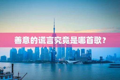 善意的谎言究竟是哪首歌？