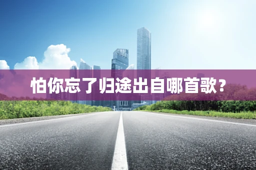 怕你忘了归途出自哪首歌？