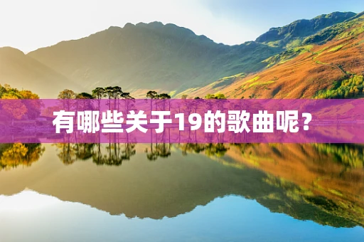 有哪些关于19的歌曲呢？