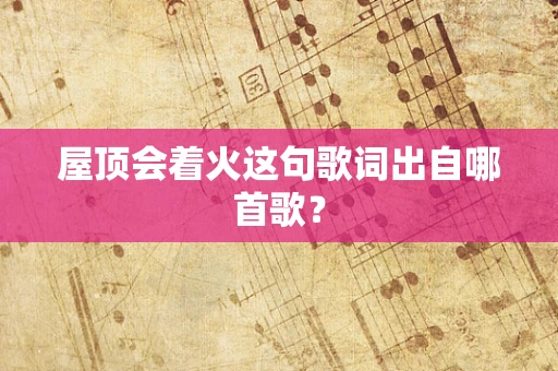 屋顶会着火这句歌词出自哪首歌？