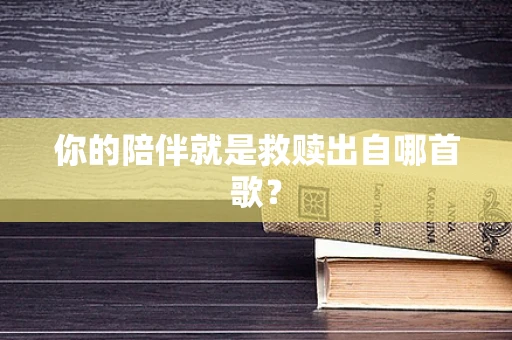 你的陪伴就是救赎出自哪首歌？