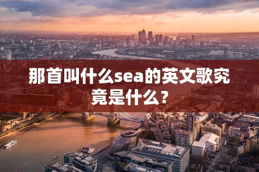 那首叫什么sea的英文歌究竟是什么？