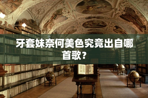 牙套妹奈何美色究竟出自哪首歌？