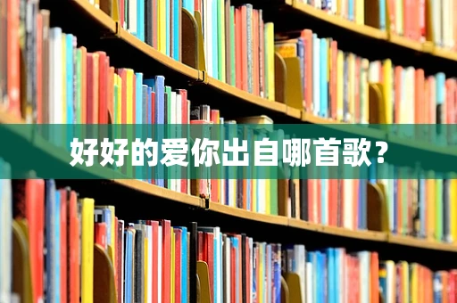 好好的爱你出自哪首歌？