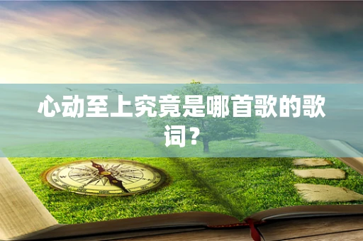 心动至上究竟是哪首歌的歌词？