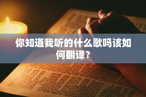 你知道我听的什么歌吗该如何翻译？
