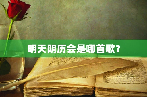 明天阴历会是哪首歌？