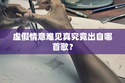 虚假情意难见真究竟出自哪首歌？