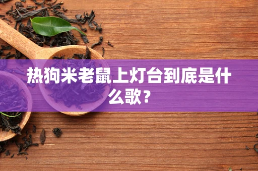 热狗米老鼠上灯台到底是什么歌？