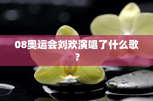 08奥运会刘欢演唱了什么歌？