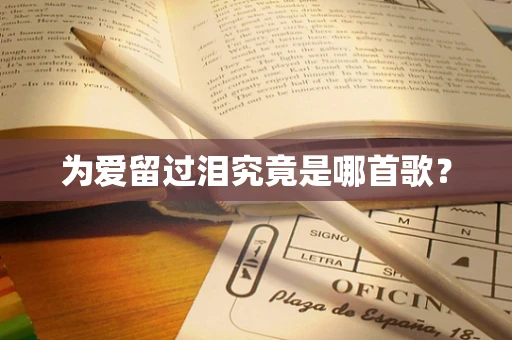 为爱留过泪究竟是哪首歌？