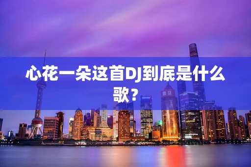 心花一朵这首DJ到底是什么歌？