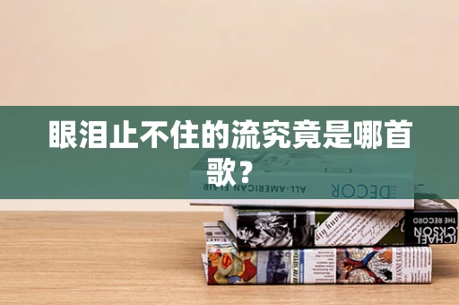 眼泪止不住的流究竟是哪首歌？