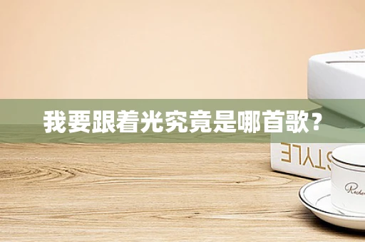 我要跟着光究竟是哪首歌？