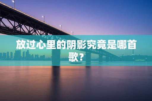 放过心里的阴影究竟是哪首歌？