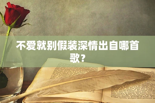 不爱就别假装深情出自哪首歌？