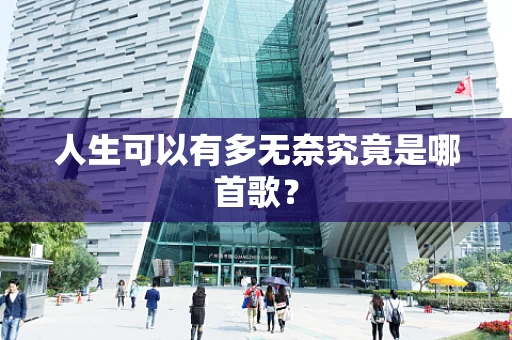 人生可以有多无奈究竟是哪首歌？