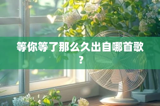 等你等了那么久出自哪首歌？