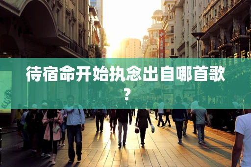 待宿命开始执念出自哪首歌？