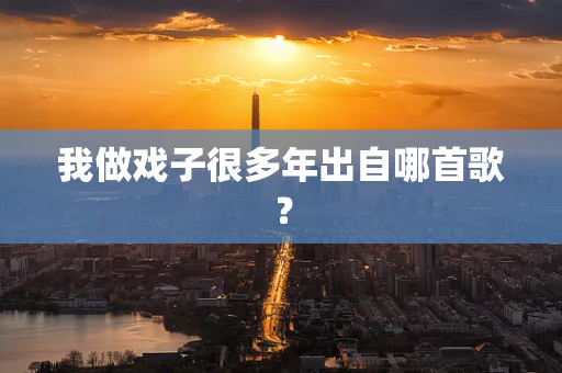 我做戏子很多年出自哪首歌？