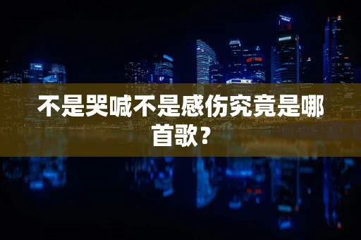 不是哭喊不是感伤究竟是哪首歌？