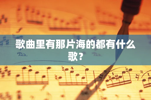 歌曲里有那片海的都有什么歌？
